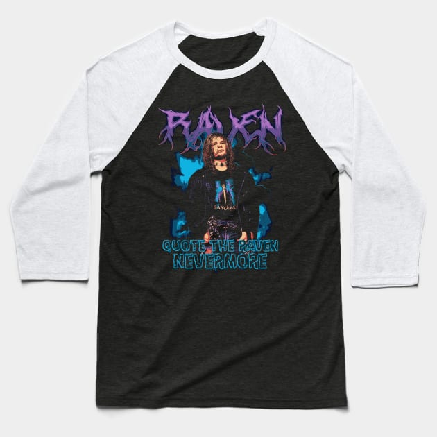 Raven Baseball T-Shirt by WithinSanityClothing